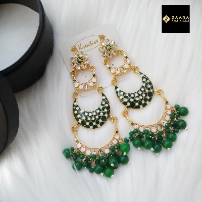 Picture of Jaypuri Meenakari Multicolor Earrings for Women (Imported) - 1 Pair M-JE5601 - EarRings for Girls - Earrings