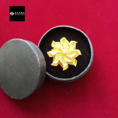 Picture of Forming Gold Plated 1.5 Gram Gold Color Polish Finger Ring For Women With Free Box - 1 Pieces (Imported) M-GPF204- Rings