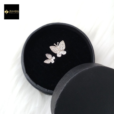 Picture of Diamond Cut AD Stone Golden & Silver Color Finger Ring for Women & Girls With Free Box (Imported) - 1 Piece (M-DCFR813) - Rings