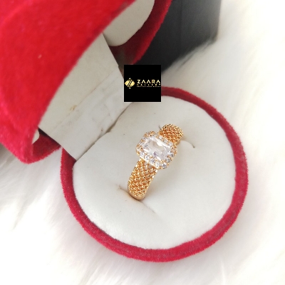 Picture of Tayeba Cut Finger Ring (Imported) for Women & Girls With Free box - 1 Piece (M-FRC2049) - Rings