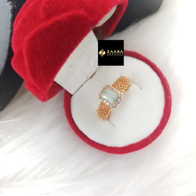 Picture of Tayeba Cut Finger Ring (Imported) for Women & Girls With Free box - 1 Piece (M-FRC2049) - Rings