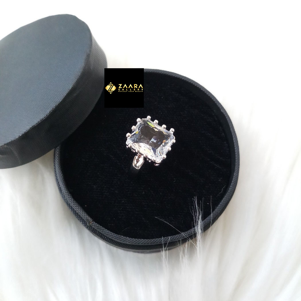 Picture of Stone Finger Ring (Imported ) for Women & Girls With Free Box - 1 Piece (M-FRC2050) - Rings