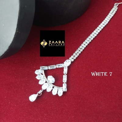 Picture of Diamond Cut AD Stone Stylish & Fashionable Tikli (Tiklee) For Girls & Women (Imported) - 1 Piece M-ST2402 - Tikli - Tiklee - Tikli for Women - Tikli for Girls