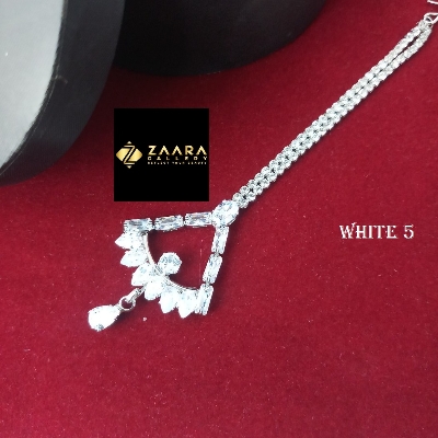 Picture of Diamond Cut AD Stone Stylish & Fashionable Tikli (Tiklee) For Girls & Women (Imported) - 1 Piece M-ST2403 - Tikli - Tiklee - Tikli for Women - Tikli for Girls