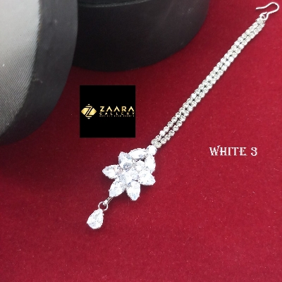 Picture of Diamond Cut AD Stone Stylish & Fashionable Tikli (Tiklee) For Girls & Women (Imported) - 1 Piece M-ST2403 - Tikli - Tiklee - Tikli for Women - Tikli for Girls