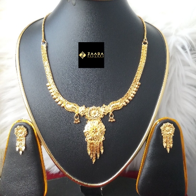 Picture of Forming Gold Plated 1.5 Gram Gold Color Polish Necklace Earrings Set For Women (Imported) M-GPN402 - Necklace For Women