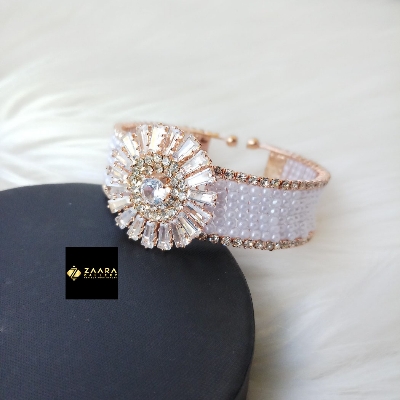 Picture of Golden Stone & Beads Golden Color Kids Bracelet For Girls (Imported) - 1 Piece M-KB7904 - Kids Bracelet