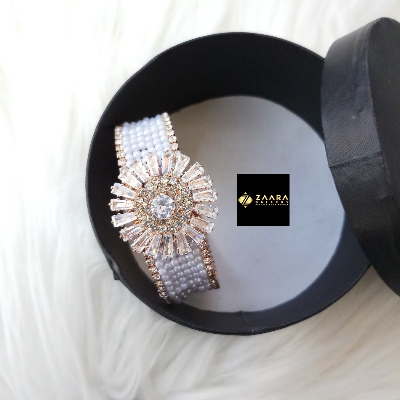 Picture of Golden Stone & Beads Golden Color Kids Bracelet For Girls (Imported) - 1 Piece M-KB7904 - Kids Bracelet