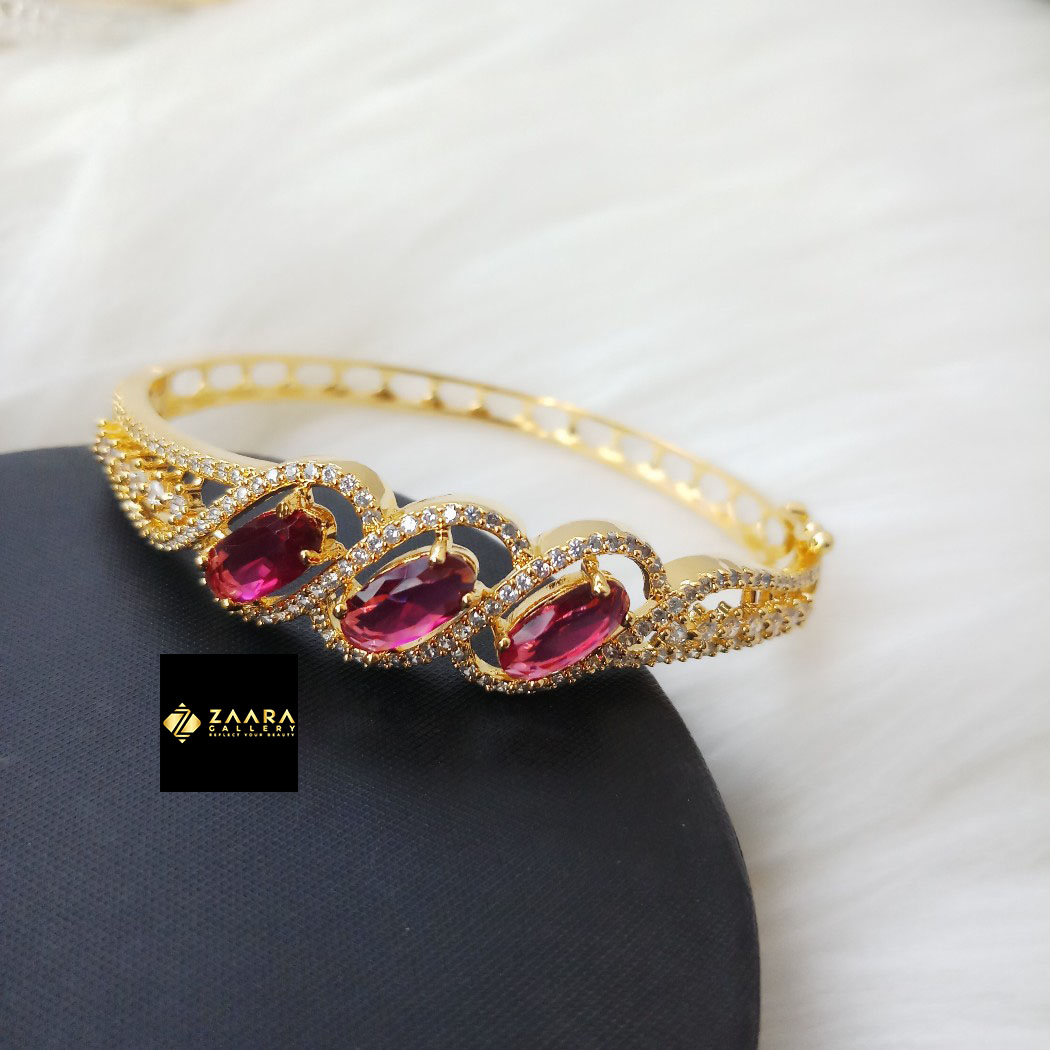 Picture of Diamond Cut AD Stone Bracelet For Girls & Women (Imported) M-DCB-1021 - Bracelet for Women -  Bracelet for Girls