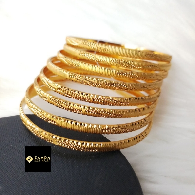 Picture of City Gold Bangles/ Gold Plated Bangles For Women - 8 pieces (Imported) M-CT4033 - Bangles