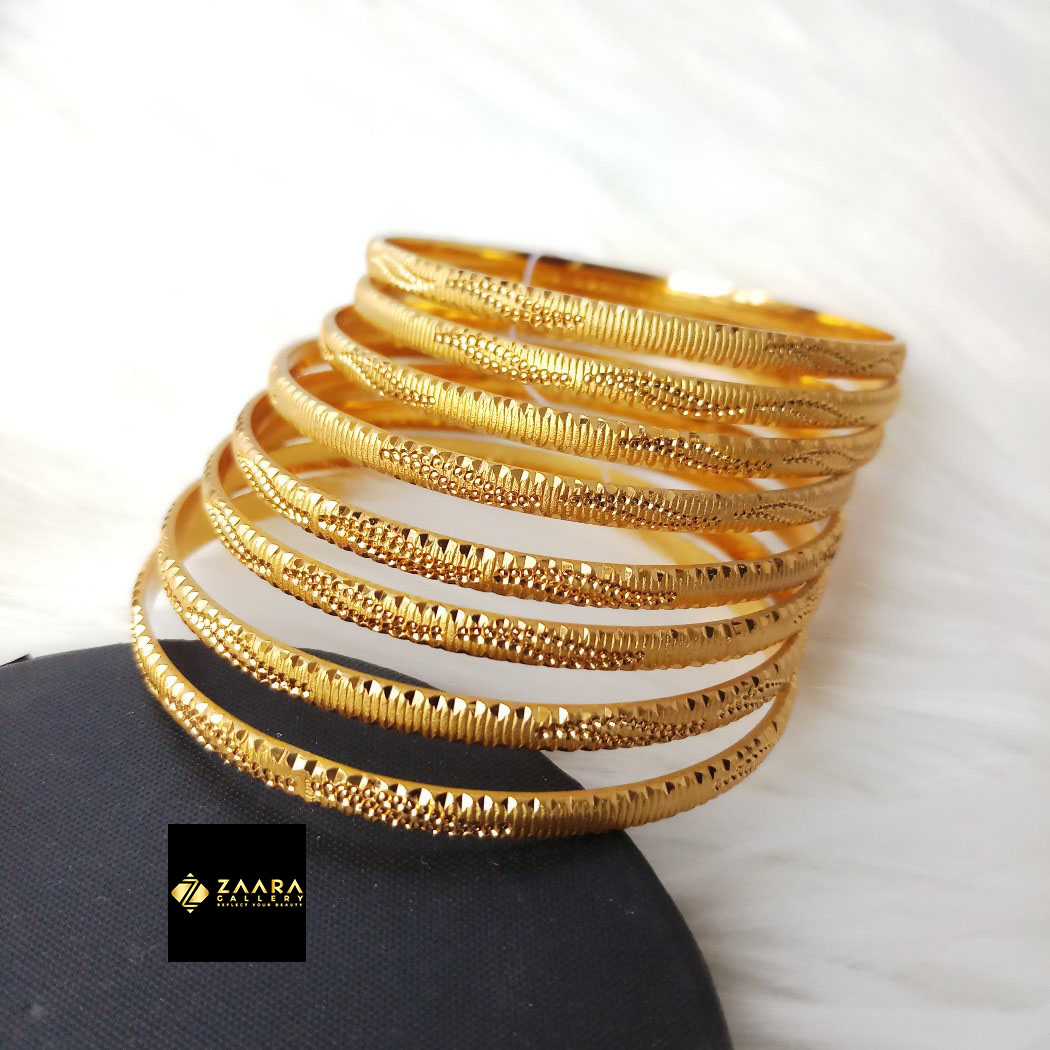 Picture of City Gold Bangles/ Gold Plated Bangles For Women - 8 pieces (Imported) M-CT4033 - Bangles