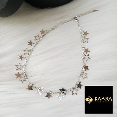 Picture of SIlver Color Metal Anklet Payel For Girls & Women (Imported) - 1 Piece (M-AP211ALL) - Payel for Girls - Anklets for Women