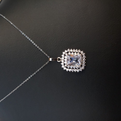 Picture of Western Design Stone Pendant/ Locket Necklace/ Chain for Women & girls