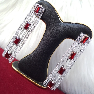 Picture of Korean Fashion Stone Golden Earrings (Multicolor) For Women & Girls (Imported) - 1 Pair M-ST560 - Earrings for Women - Earrings - Ear rings