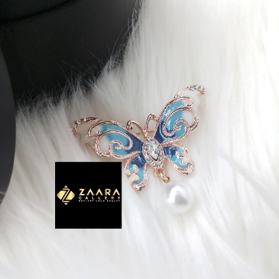 Picture of Stone & Metal Brooch /Hijab Pin/ Saree Pin for Women (Golden) (Imported) M-BRC-1165 - 1 Piece - Brooch - Brooch for Women - হিজাব পিন