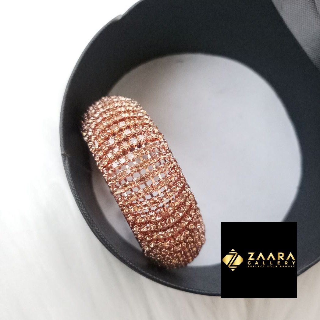 Picture of Stone  Golden Color Kids Bracelet For Girls - 1 Piece (Imported) M-KB7917 - Kid's Bracelet