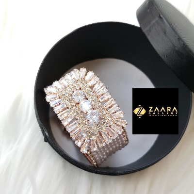 Picture of Stone & White Beads  Silver & Golden Color Kids Bracelet For Girls - 1 Piece (Imported) M-KB7914 - Kid's Bracelet