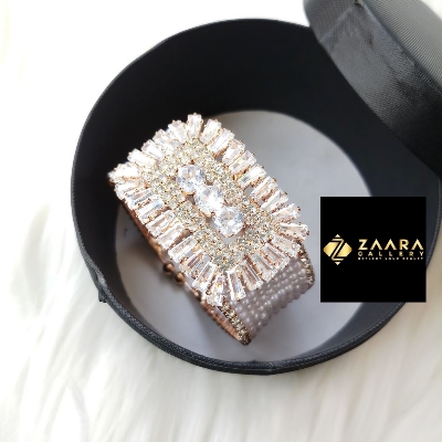 Picture of Stone & White Beads  Golden Color Kids Bracelet For Girls - 1 Piece (Imprted) M-KB7916 - Kid's Bracelet