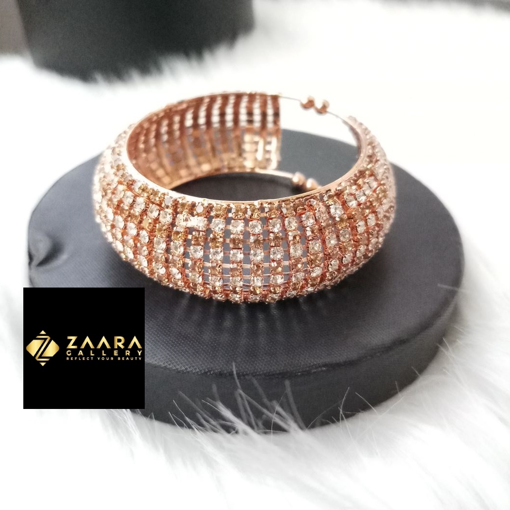 Picture of Stone  Golden Color Kids Bracelet For Girls - 1 Piece (Imported) M-KB7920 - Kid's Bracelet