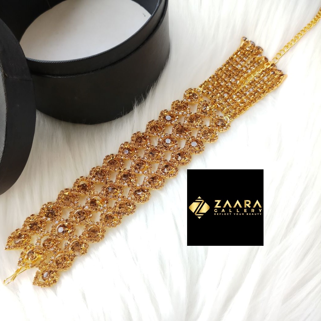Picture of New Exclusive Stylish Golden Stone Golden Bracelet For Girls & Women (Imported) M-STB07 - Bracelet for Women & Girls