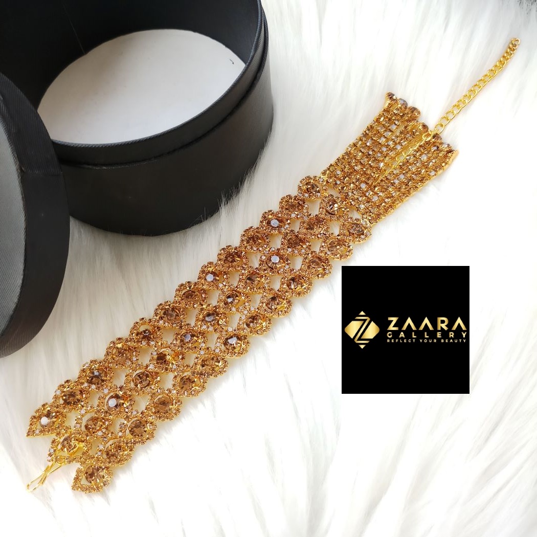 Picture of New Exclusive Stylish Golden Stone Golden Bracelet For Girls & Women (Imported) M-STB07 - Bracelet for Women & Girls