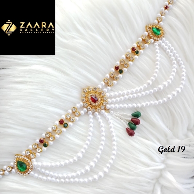 Picture of New Trendy Metal and Stone Golden Kamar Patta Kamar Bandh Komorer Bicha For Women (Imported) M-SKB1701- 1 Piece - Komorer Bicha