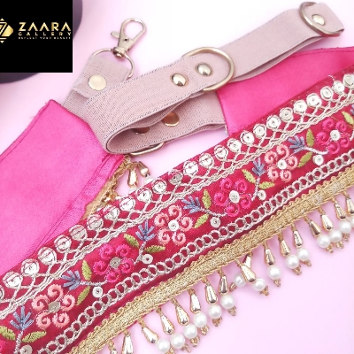 Picture of Traditional Embroidery Cloth Waist Belt Kamar Patta Kamar Bandh Komorer Bicha For Women (Imported) M-SKB19014-1 Piece - Komorer Bicha