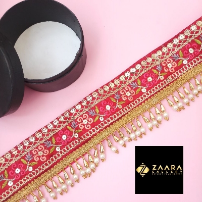 Picture of Traditional Embroidery Cloth Waist Belt Kamar Patta Kamar Bandh Komorer Bicha For Women (Imported) M-SKB19014-1 Piece - Komorer Bicha