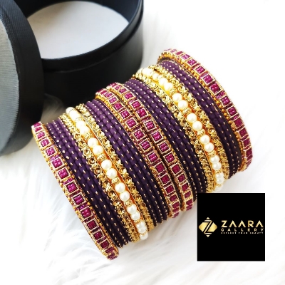 Picture of Premium Quality Bridal Bangles for Women (Maroon) (Imported) M-PQB980004 - 22 Pieces - Bangles - Bangles for Women - চুড়ি