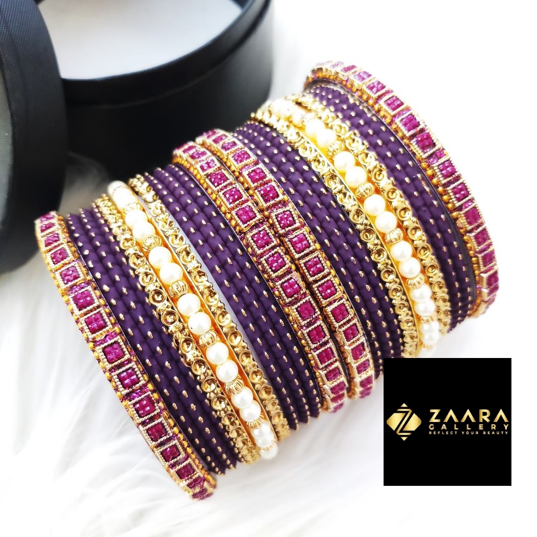 Picture of Premium Quality Bridal Bangles for Women (Maroon) (Imported) M-PQB980004 - 22 Pieces - Bangles - Bangles for Women - চুড়ি