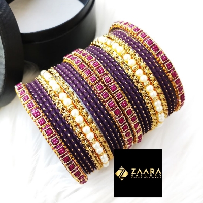 Picture of Premium Quality Bridal Bangles for Women (Maroon) (Imported) M-PQB980004 - 22 Pieces - Bangles - Bangles for Women - চুড়ি