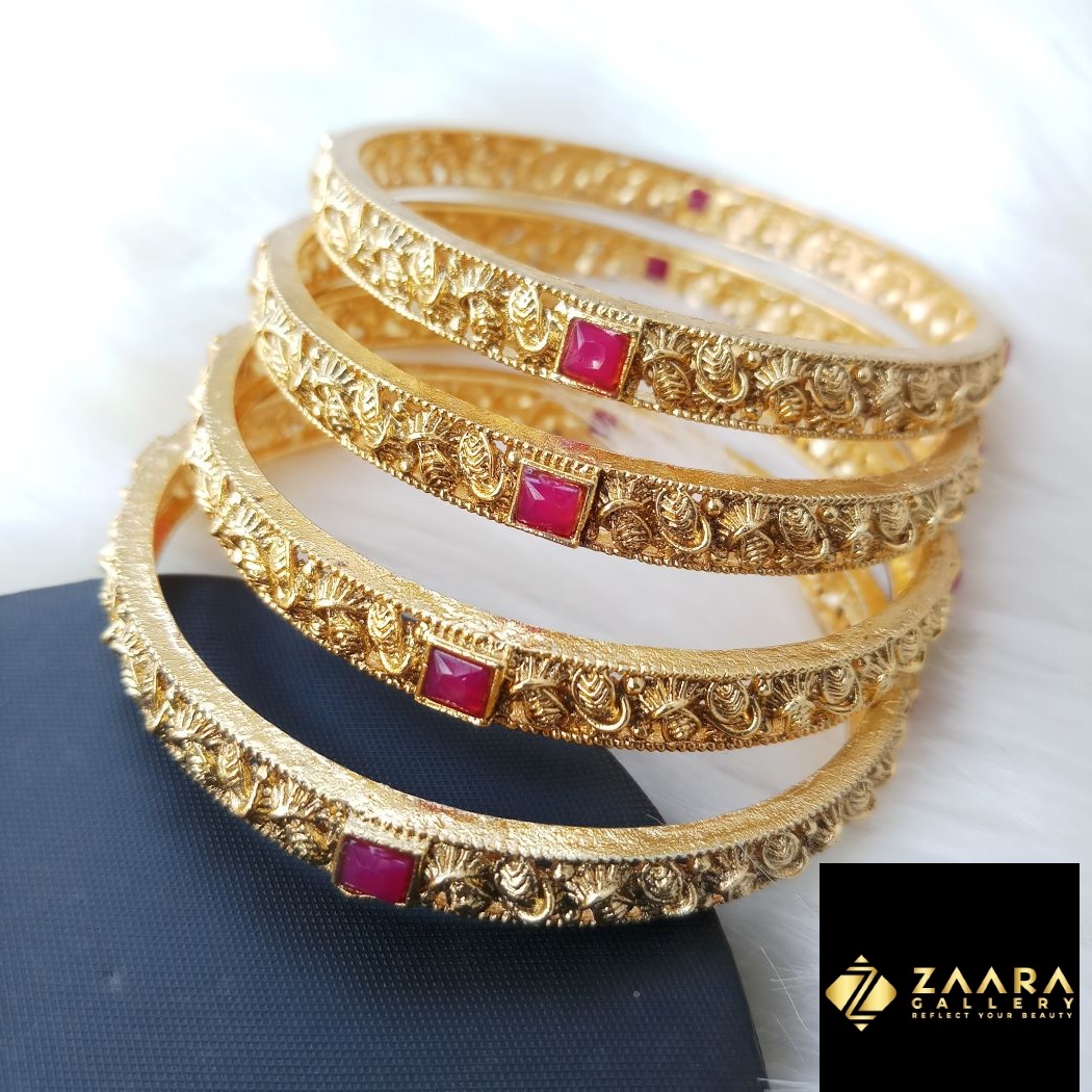 Picture of Majak Copper Bangles/ Brass Bangles For Women (Imported) MJB5353 - 4 Pieces - Bangles for Women - Bangles - চুড়ি