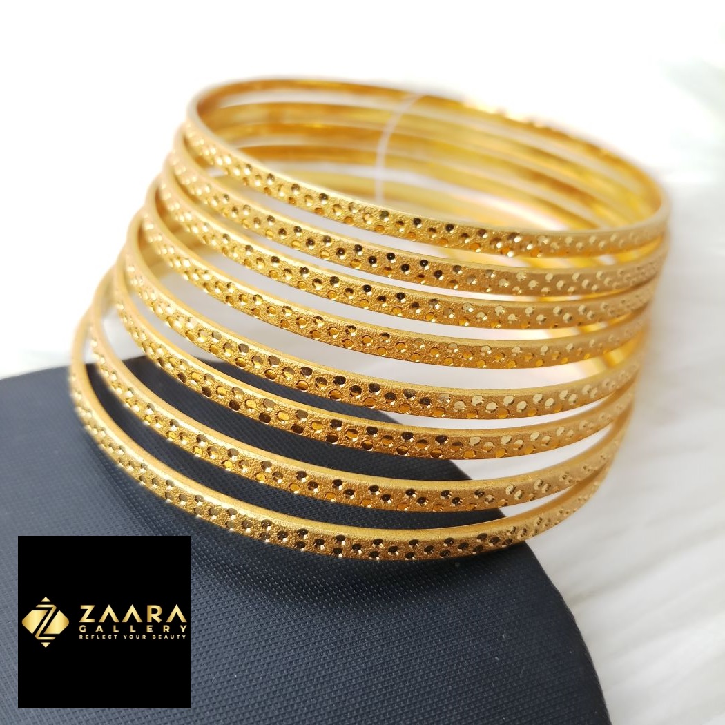Picture of City Gold Bangles/ Gold Plated Bangles For Women - 8 Pieces Top Quality Color Grade-1 (Imported) M-CT7088 - Bangles