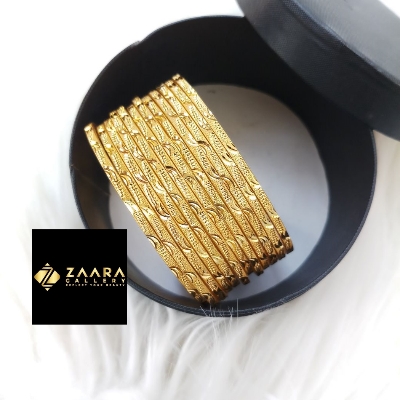 Picture of City Gold Bangles/ Gold Plated Bangles For Women - 12 Pieces Top Quality Color Grade-1 (Imported) M-CT7089 - Bangles