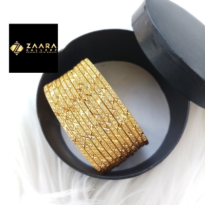 Picture of City Gold Bangles/ Gold Plated Bangles For Women - 12 Pieces Top Quality Color Grade-1 (Imported) M-CT7090 - Bangles