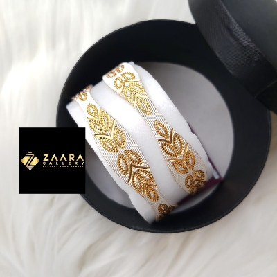 Picture of City Gold Bangles/ Gold Plated & Silver Plated Two-Tone Color Laser Cut Bangles For Women Direct Factory Sell M-CT7061 - 2 Pieces Top Quality Color - Express