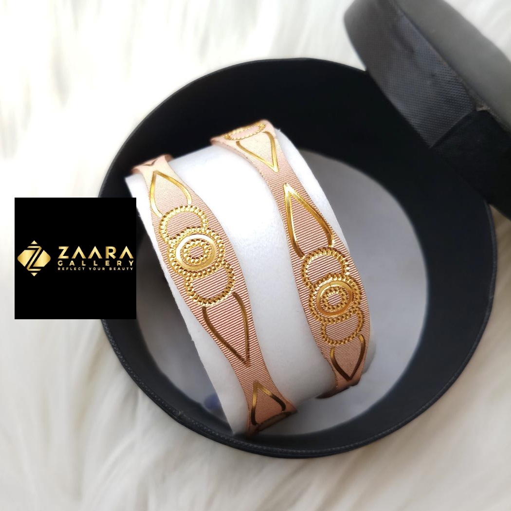 Picture of City Gold Bangles/ Gold Plated & Silver Plated Two-Tone Color Laser Cut Bangles For Women Direct Factory Clearance Sell M-CT7063 - 2 Pieces Top Quality Color - Express