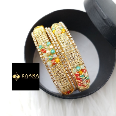 Picture of Fashionable  Stone and Beads Bangles for Women (Imported) - 6 Pieces M-BM797 - Bangles