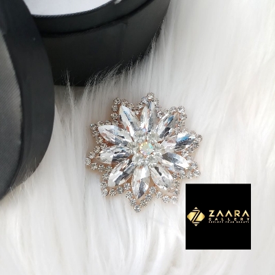 Picture of Stone & Metal Brooch /Hijab Pin/ Saree Pin for Women  (Imported) M-BRC-1168 - 1 Piece - Brooch - Brooch for Women - হিজাব পিন