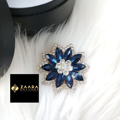 Picture of Stone & Metal Brooch /Hijab Pin/ Saree Pin for Women  (Imported) M-BRC-1168 - 1 Piece - Brooch - Brooch for Women - হিজাব পিন