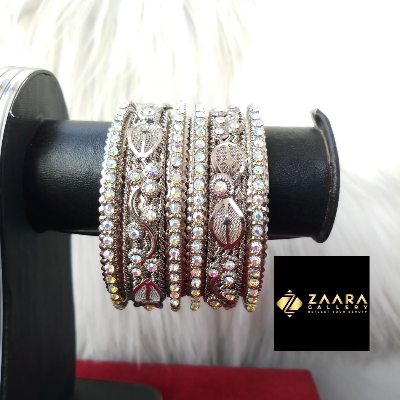 Picture of Fashionable Antique Style Bangles Set for Women & Girls (Imported) M-ASB823 for Women - 6 Pieces - Bangles