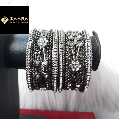 Picture of Fashionable Antique Style Bangles Set for Women & Girls (Imported) M-ASB824 for Women - 6 Pieces - Bangles