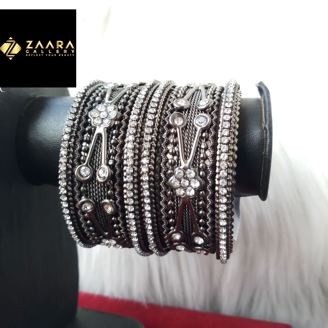 Picture of Fashionable Antique Style Bangles Set for Women & Girls (Imported) M-ASB824 for Women - 6 Pieces - Bangles