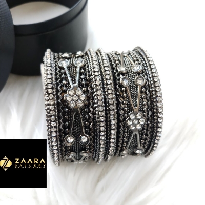 Picture of Fashionable Antique Style Bangles Set for Women & Girls (Imported) M-ASB824 for Women - 6 Pieces - Bangles
