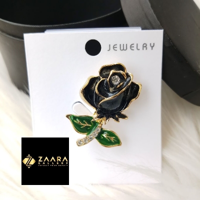 Picture of Stone & Metal Brooch/ Hijab Pin/ Saree Pin for Women (Imported) M-BRC-1170 - 1 Piece - Brooch - Brooch for Women - হিজাব পিন