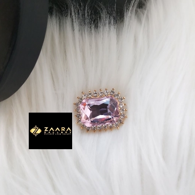 Picture of Stone & Metal Brooch/ Hijab Pin/ Saree Pin for Women (Imported) M-BRC-1212 - 1 Piece - Brooch - Brooch for Women - হিজাব পিন