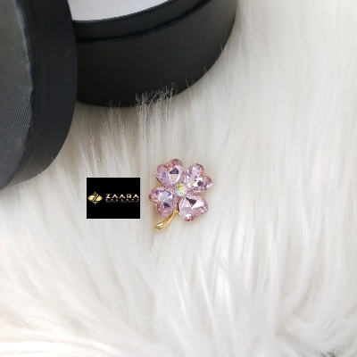 Picture of Stone & Metal Brooch/ Hijab Pin/ Saree Pin for Women (Imported) M-BRC-1214 - 1 Piece - Brooch - Brooch for Women - হিজাব পিন