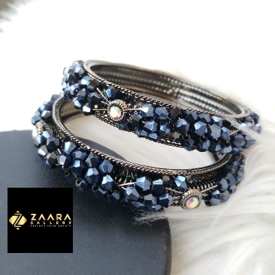 Picture of Fashionable  Stone and Beads Bangles for Women (Imported) M-BM799 - 2Pieces  - Bangles