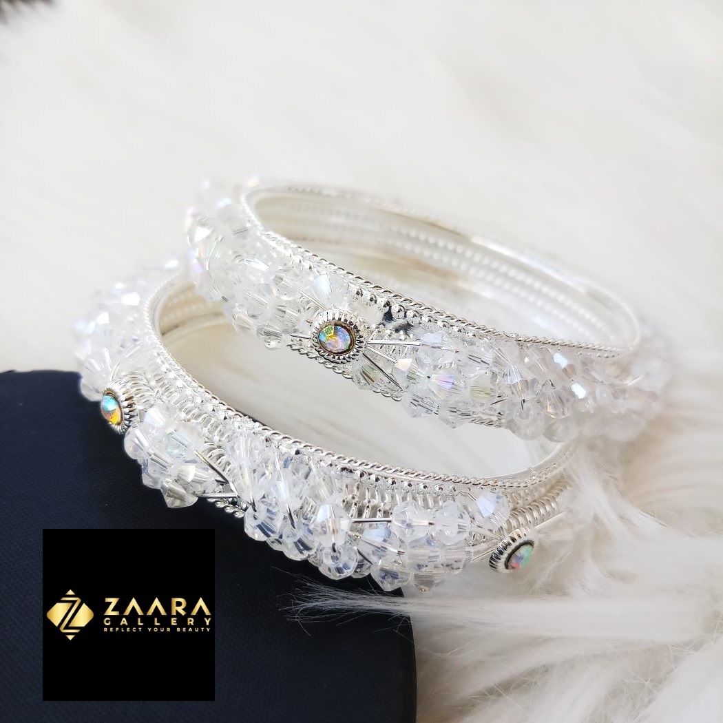 Picture of Fashionable  Stone and Beads Bangles for Women (Imported) M-BM799 - 2Pieces  - Bangles