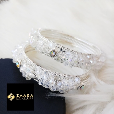 Picture of Fashionable  Stone and Beads Bangles for Women (Imported) M-BM799 - 2Pieces  - Bangles